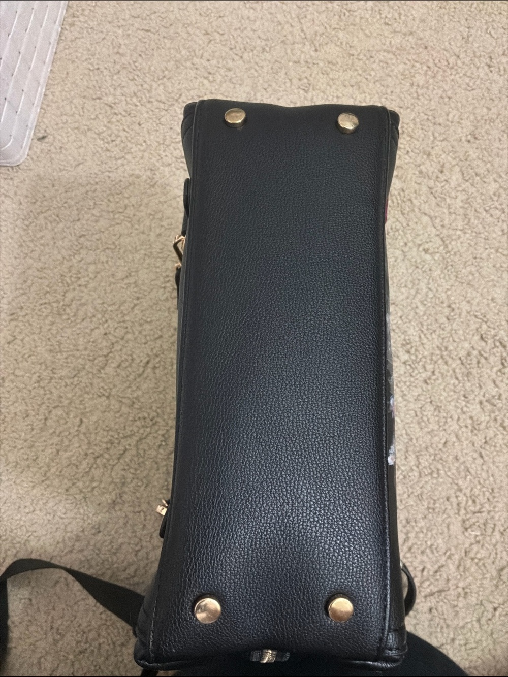 Black Hand-Painted Fashionista Crossbody Bag - Picture 12 of 16